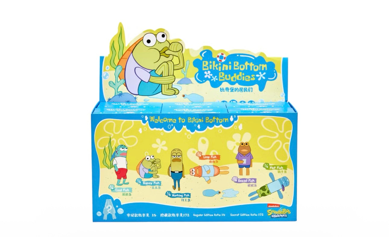 Pop Mart x Bikini Bottom Buddies Plush Sealed Case (6 Blind Box)
