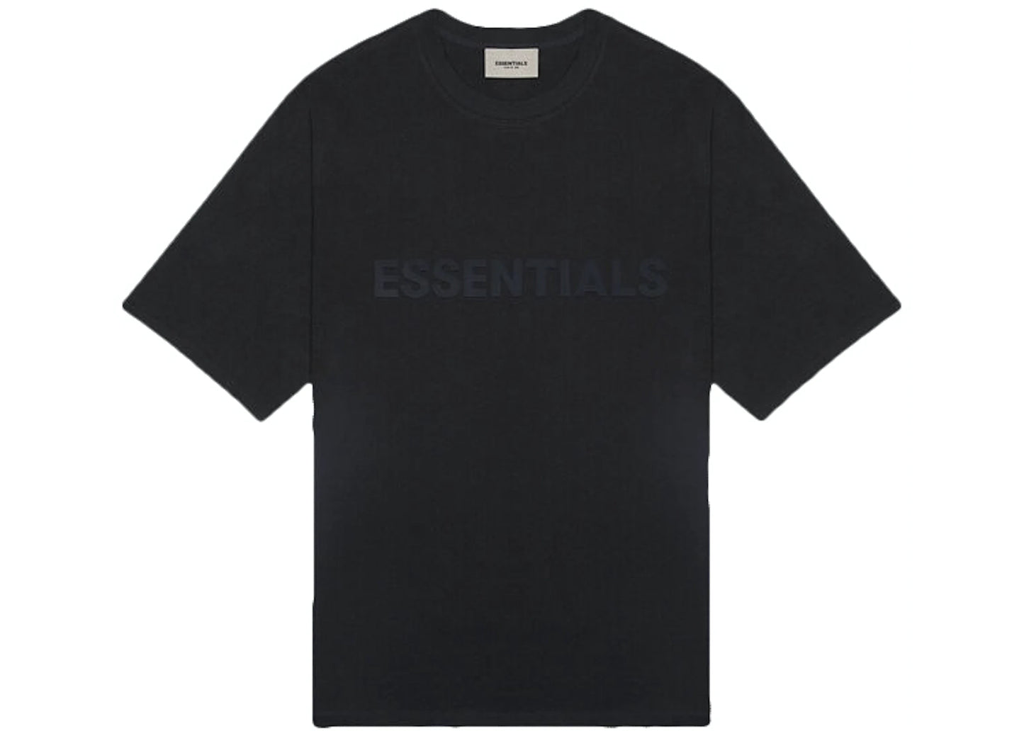 Fear Of God Essentials Boxy T-Shirt Applique Logo Black