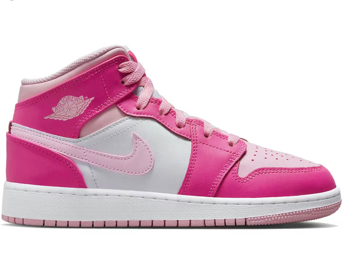 Air Jordan 1 Mid Fierce Pink (GS)