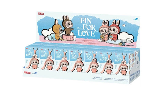 Pop Mart Labubu The Monsters Pin For Love Series Vinyl Plush Pendant (N-Z) Sealed Case (14 Blind Box)