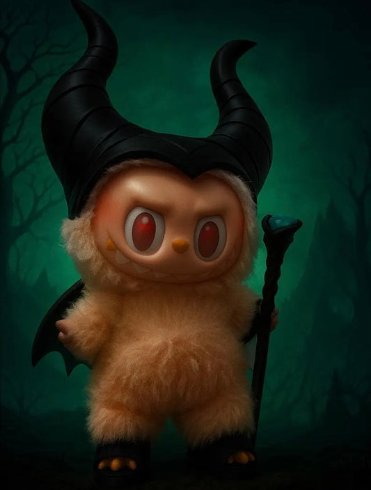 Labubu Maleficent Horns & Staff