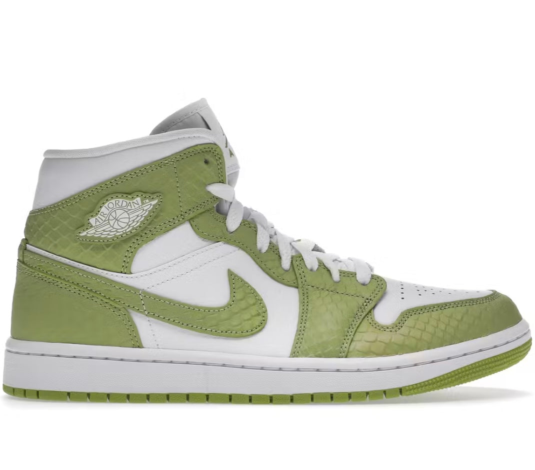 Air Jordan 1 Mid Green Python (W)