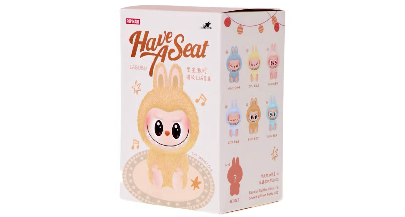 Pop Mart Labubu The Monsters Have A Seat Vinyl Plush Box (Opened Box)
