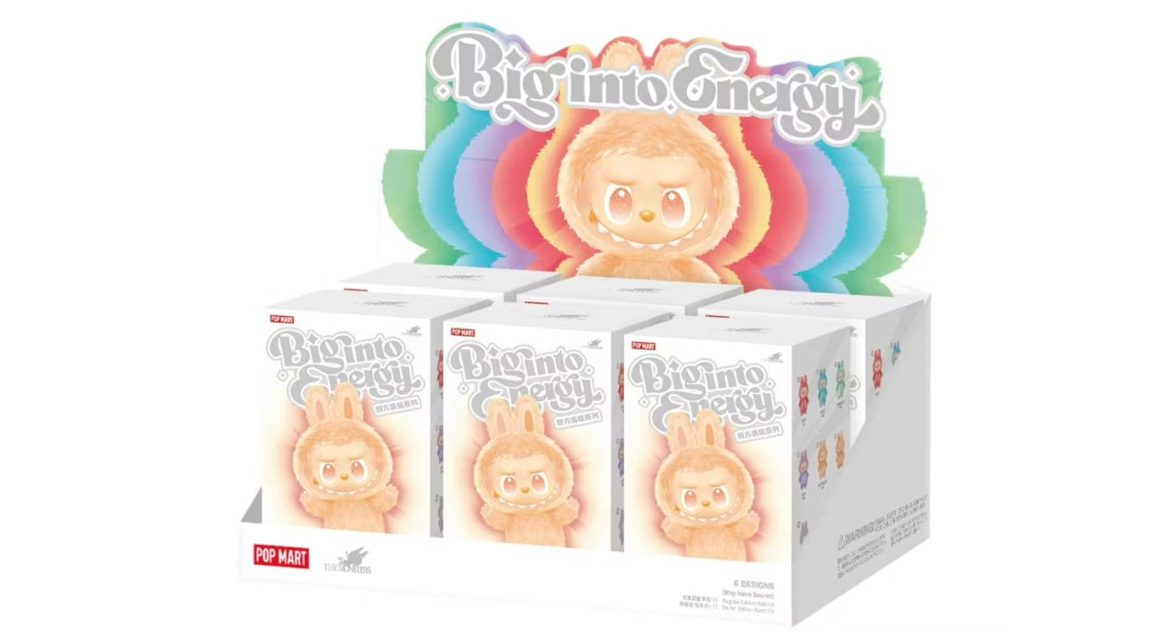 Pop Mart Labubu The Monsters Big Into Energy Series Vinyl Plush Pendant Sealed Case (6 Blind Box)