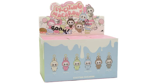 Pop Mart Labubu The Monsters Exciting Macarons Vinyl Face Sealed Case (6 Blind Boxes)