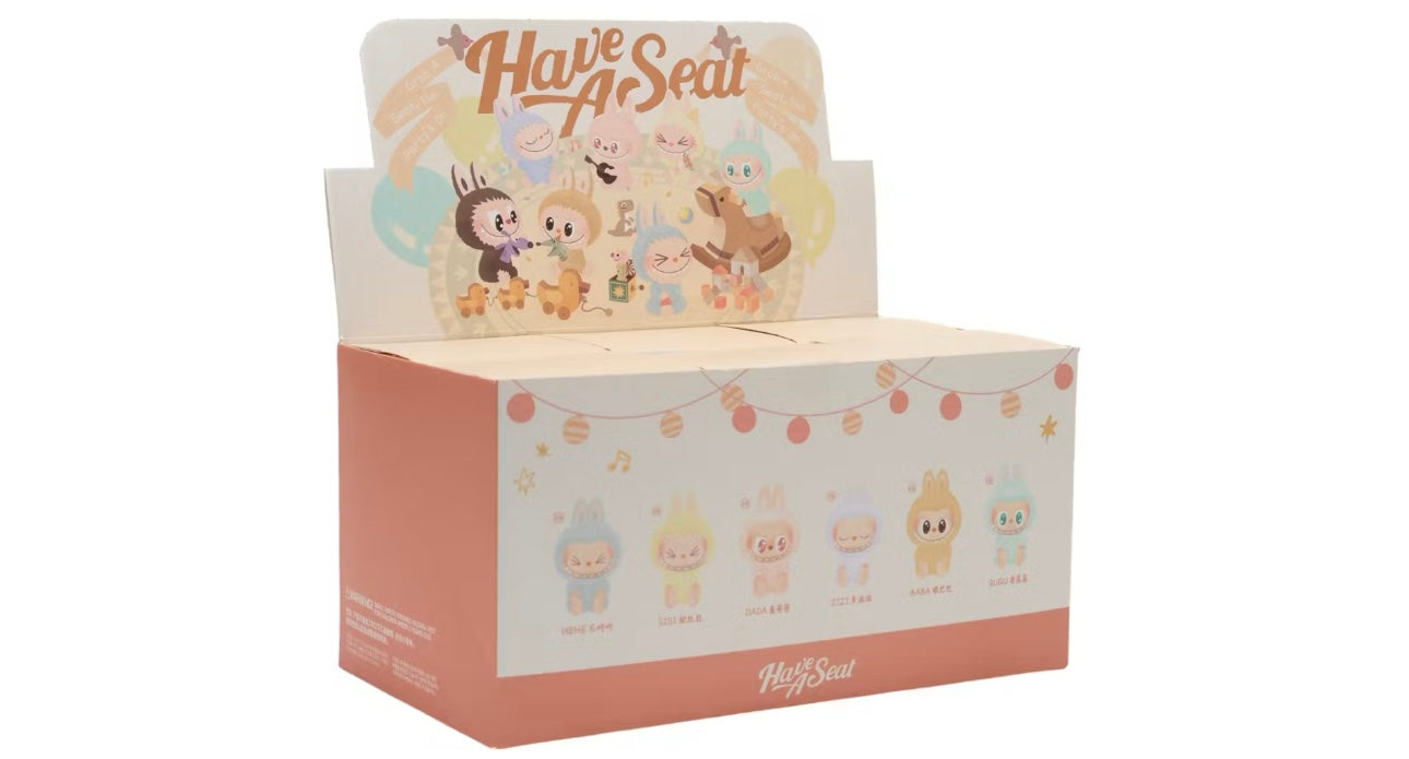 Pop Mart Labubu The Monsters Have A Seat Vinyl Plush Sealed Case (6 Blind Boxes)