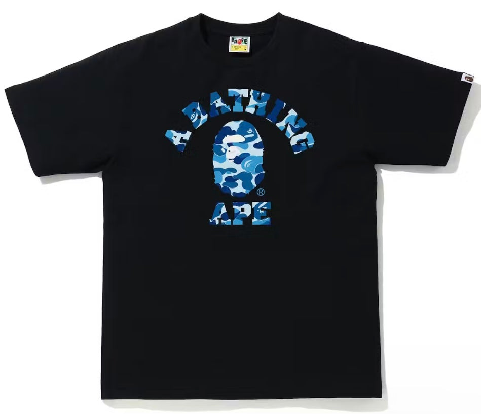 Bape ABC Black/Blue Camo College Tee