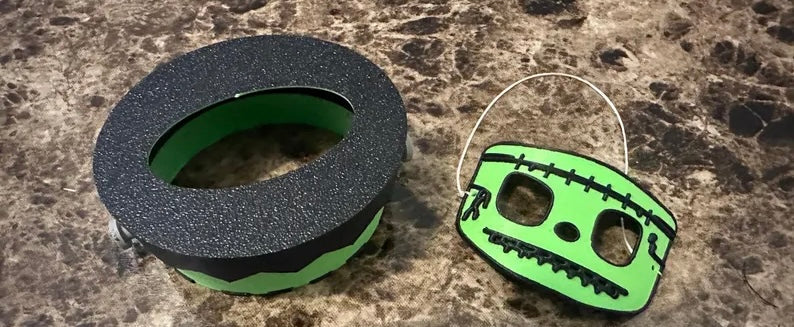 Frankenstein Labubu Halloween Mask/Topper