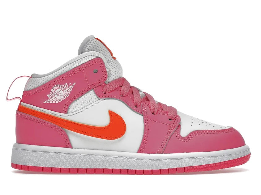 Air Jordan 1 Mid Pinksicle Safety Orange (PS)